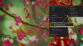 How to Remove Desktop Icons Without Deleting Them Windows 10 [upl. by Thenna653]