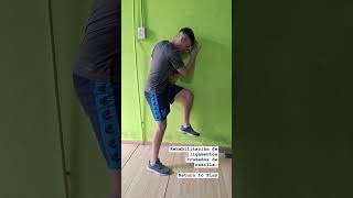 💥Ejercicio para FORTALECER CUÁDRICEPS👉🏼TENDINITIS ROTULIANA👉🏼Sentadilla ISOMETRICA🛑RODILLAS [upl. by Cy]