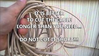 ☏ New Telephone Line Wire ☏ From outside service box to inside repair landline THE TRUTH CAT3 [upl. by Ninos398]