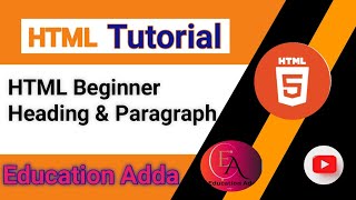 HTML For Beginner Basic learn  HTML Tutorial Header and Paragraph in html html htmltutorial [upl. by Claudianus]