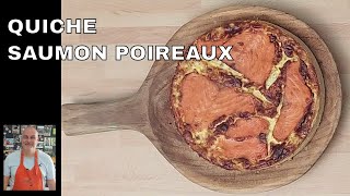 Recette quiche saumon poireaux [upl. by Serles]