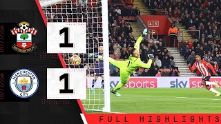 HIGHLIGHTS Southampton 11 Manchester City  Premier League [upl. by Aicilram]