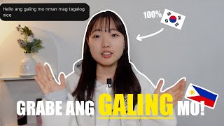 PURE KOREAN SPEAKS TAGALOG and BISAYA  quotMagaling pa saakin mag Tagalog😳quot  Hana Cho [upl. by Pool]