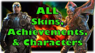 All Gears of War Judgment WEAPONARMOR SKINS Achievements and Characters  Gears of War Judgment [upl. by Nara]