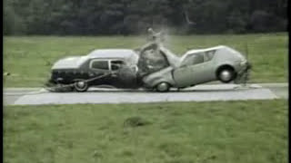 HISTORIC CRASH TEST  CARTOCAR FRONTAL CRASH [upl. by Lubet]