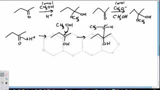 Alcohol Additions to Aldehydes and Ketones Hemiacetal and Hemiketal Formation [upl. by Dragde]