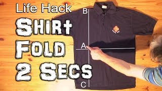 How to Fold a Shirt in Under 2 Seconds [upl. by Epstein]