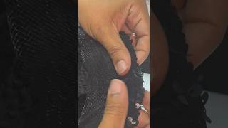 How to sew in horsehair trim crinoline in a dress promdress howtosew crinoline sewinghacks [upl. by Eellah499]