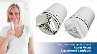 Faucet Mount Replacement Cartridge Instructions FM15RA and FM25R [upl. by Atokad]