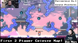 Celeste Mods Partnership Ch1 Corpse Platforms First 2 Player Celeste Map [upl. by Cirek232]