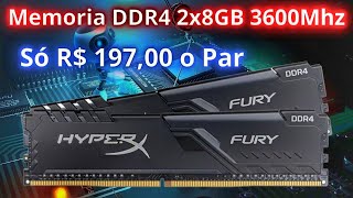 Memoria DDR4 HYPERX Fury 8GB 3600Mhz em Promoção no Aliexpress [upl. by Ym]