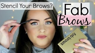 FAB BROWS Review ♡ Stencil On My Brows [upl. by Willem433]