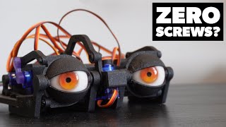 Designing a 3D Printed Animatronic Eye Mechanism With ZERO Fasteners [upl. by Ziwot]