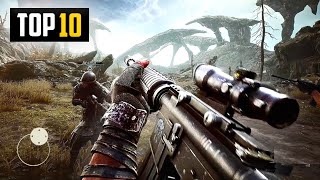 Top 10 Best FPS Shooting Games For Android 2024  High Graphics [upl. by Aseral]