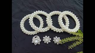 খুব সহজে পুতির বালা বা চুড়ি তৈরি How to make a pearl braceletputir bala ba curiBeads jewelry [upl. by Louise725]