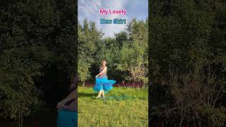 DagaizmFreeStyle dance new skirt turquoise DAGAIZM barefoot nature creativefunworkout [upl. by Brink510]