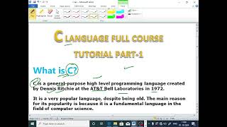 C LANGUAGE PART  1 What is C language Why Learn C Different between C amp CECL365CLASSES [upl. by Nare]