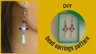 Easy Beaded Earrings Tutorial for Beginners  DIY Jewelryquot [upl. by Brogle908]