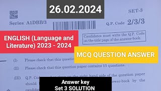 English Exam Set 3 Language and Literature Class 10th Solution set3 solution [upl. by Hplodnar]