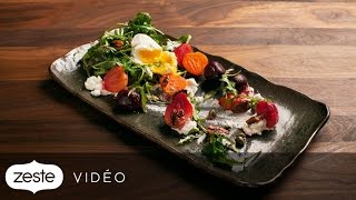 Recette de salade de betteraves et chèvre frais  Zeste [upl. by Atibat]