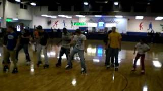 Cupid Shuffle On Roller Skates [upl. by Scheers]