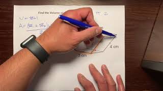 Volume of a trapezoidal prism part 2 [upl. by Alahs]