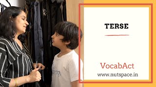 Terse Meaning amp Pronunciation  VocabAct  English Vocabulary  NutSpace [upl. by Raama]