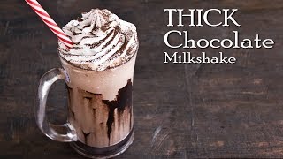 Thick Chocolate Milkshake  Chocolate Shake  Café Style Milkshake  The Terrace Kitchen [upl. by Assilac]