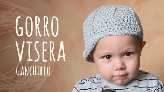 Tutorial Gorro Con Visera Ganchillo  Crochet Todas las Tallas [upl. by Arrej409]