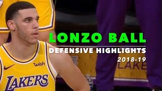 Lonzo Ball Defensive Highlights  201819 [upl. by Crawley]