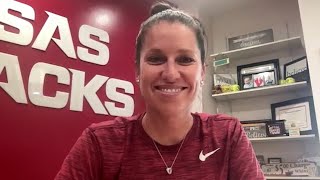 Courtney Deifel previews Arkansas Softballs fall schedule [upl. by Namia]