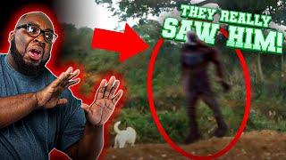 THEY REALLY SAW BIGFOOT  quot5 Scary Things Caught On Camera amp In Real Life  BIGFOOTquot REACTION [upl. by Cini439]