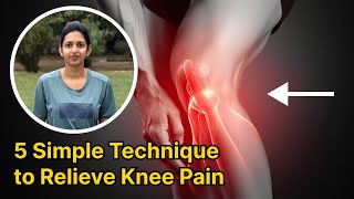 5 Simple techniques to relieve knee pain  Yoga Exercises for Knee Pain Relief  Knee Strengthening [upl. by Cos]