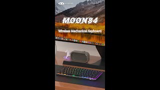 MageGee Moon84 Wireless low profile mechanical keyboard with ultraslim keycaps [upl. by Nimzzaj]