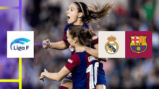 HIGHLIGHTS  Real Madrid vs Barcelona Liga F 202324 Matchday 21 [upl. by Nivri243]