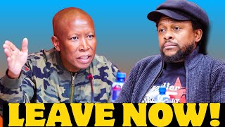 Julius Malema attacking Dr Mbuyiseni Ndlozi LEAVE NOW [upl. by Ultan]