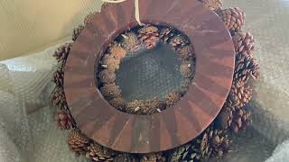 Honest Review of Pinecone Wreath from Huashen [upl. by Mena]