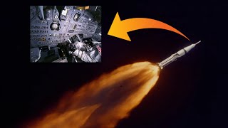 Launch from inside an Apollo capsule restored in 4K30 fps [upl. by Cavanagh]