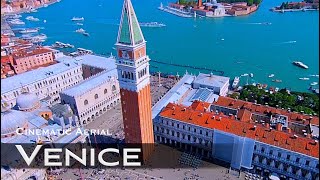 VENICE by Drone 🇮🇹  Cinematic Aerial Ultra HD Venezia Venedig ITALY [upl. by Cirderf]