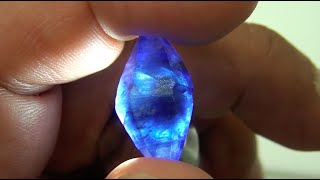 Gem Cutting Faceting amp Polishing  Blue Sapphire [upl. by Reube444]