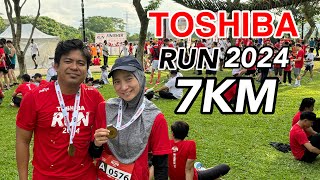 TOSHIBA RUN 2024  IKUT PACE WIFE  7KM FUN RUN [upl. by Lot333]