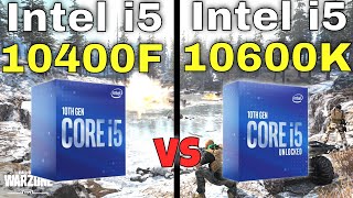 Intel i5 10400F vs i5 10600K 👌Gaming Benchmarks with an RTX 2070 in 8 Games [upl. by Jobina]