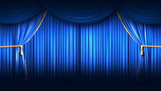 Background Full HD Blue Closing Curtain [upl. by Petes]