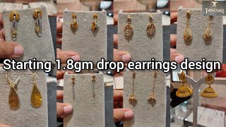 Tanishq gold diamond drop earrings designs with price drop earrings tanishq jewellery [upl. by Llenyt501]