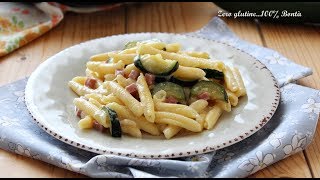 Pasta cremosa con zucchine e prosciutto [upl. by Hattie]