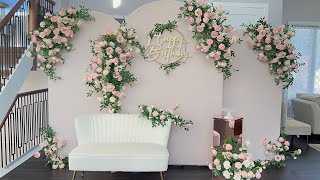 DIY  Floral panel backdrop DIY Chiara Floral Backdrop [upl. by Ettevi]