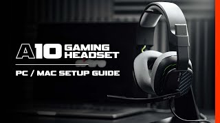 How To Set Up ASTRO A10 Headset Gen 2 on PCMAC [upl. by Herv]