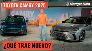 Toyota Camry 2025 Novedades características y diseño del sedán más vendido  Siempre Auto [upl. by Martz]