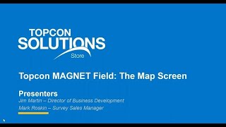 Topcon MAGNET Field The Map Screen [upl. by Shore632]