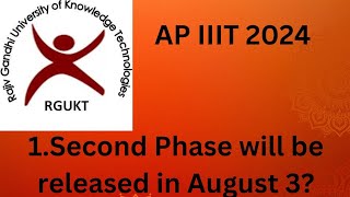 AP IIIT 2024  Second phase selection list  IIIT  Release Date [upl. by Ennalorac]